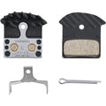 J04c Disc Pads And Spring, Alloy/Stainless Back With Cooling Fins, Metal Sintered Shimano Spares