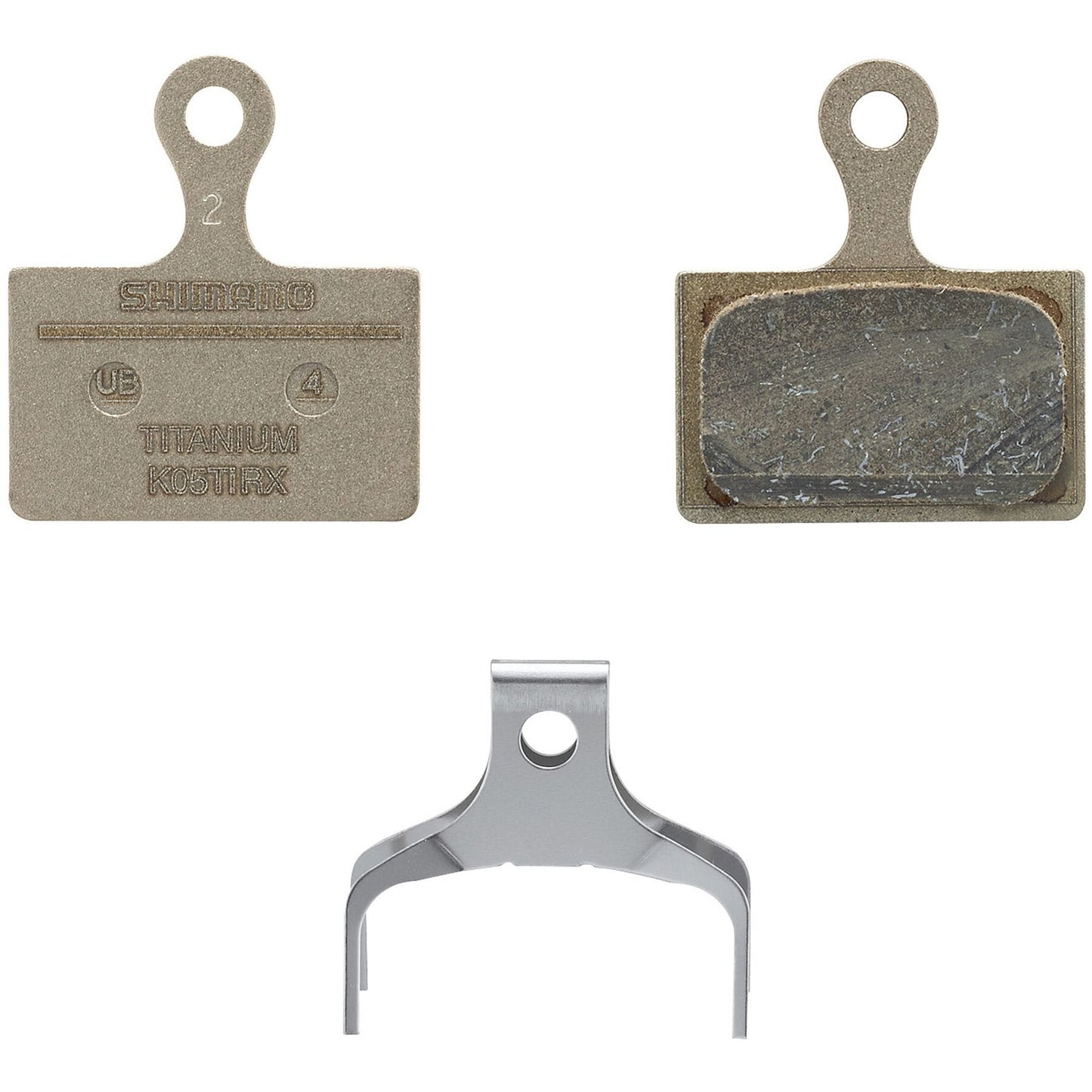 K05ti-rx Disc Pads And Spring, Titanium Back, Resin Shimano Spares