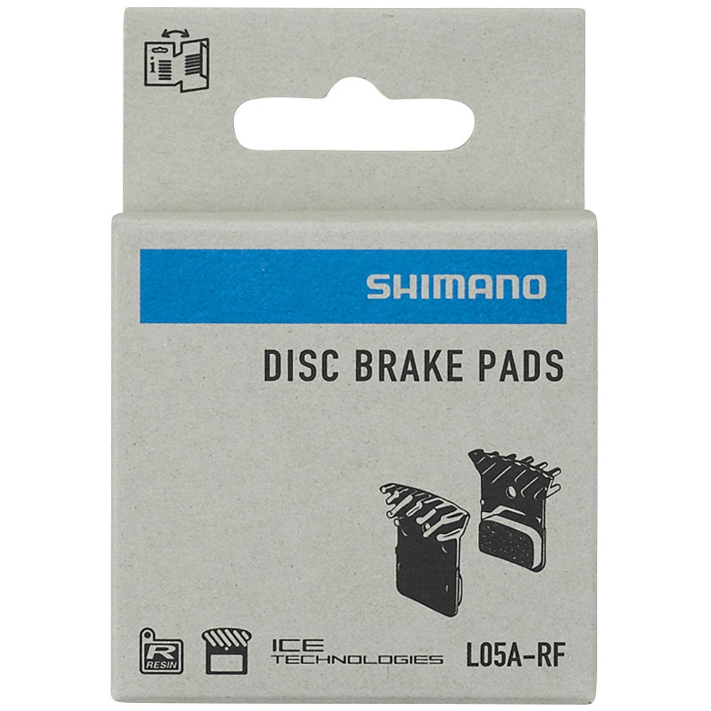 L05a-rf Disc Pads And Spring, Alloy Back With Cooling Fins, Resin Shimano Spares