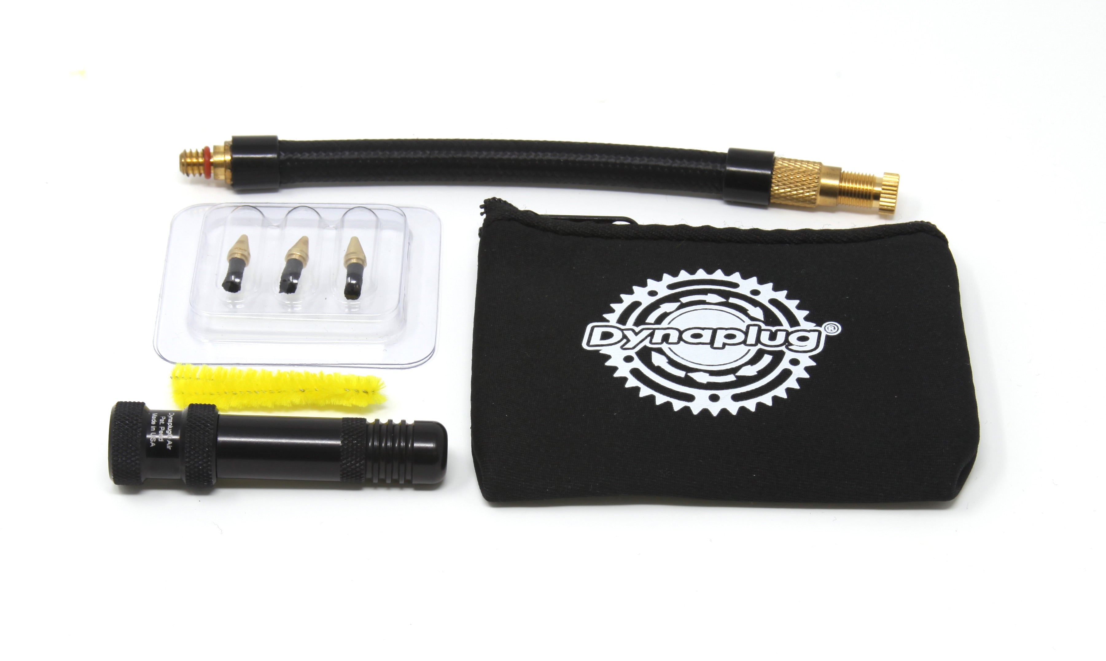 Air Tubeless Road Tyre Repair And Inflation Kit - Black Dynaplug