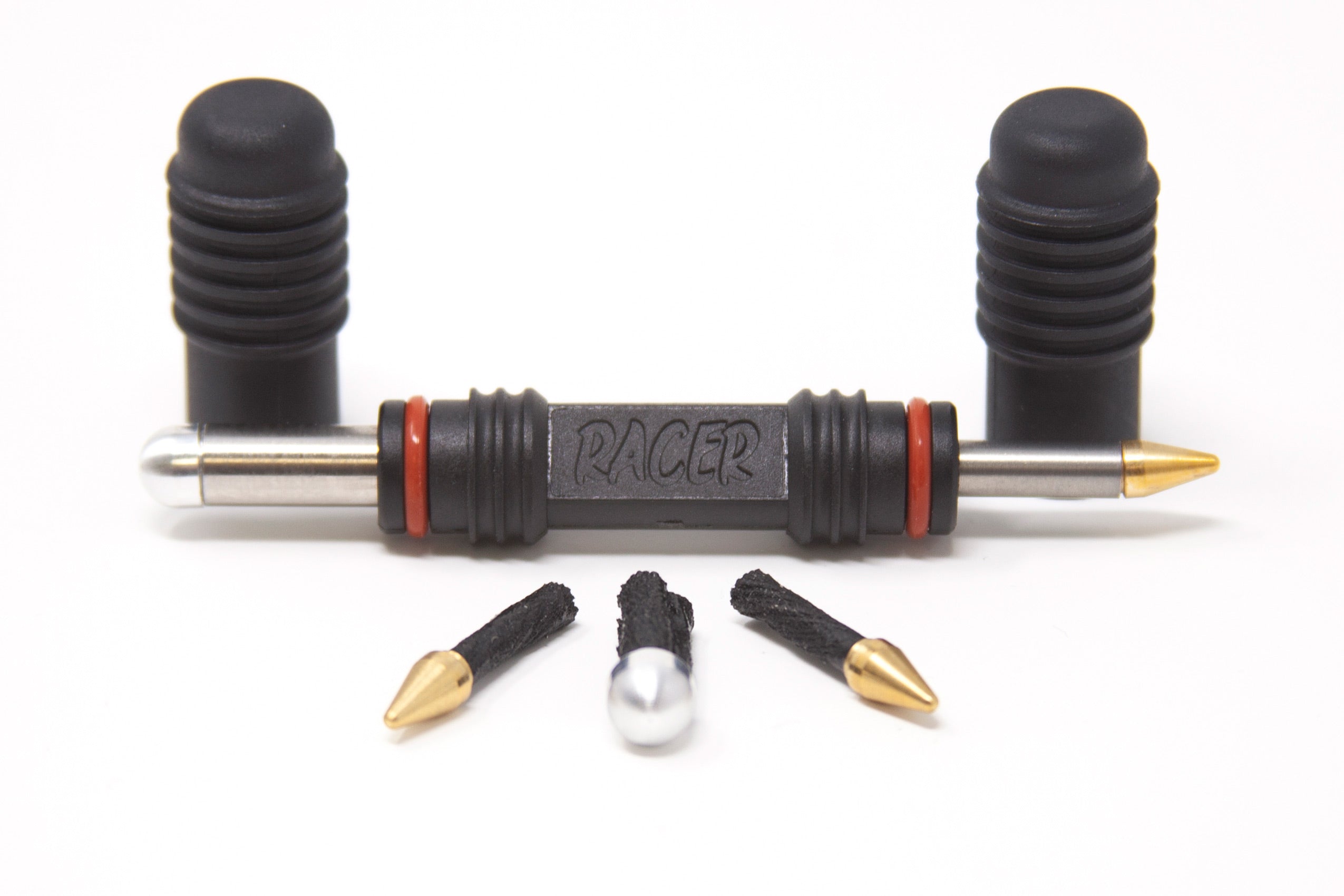 Racer Ultralite Tubeless Bicycle Tyre Repair Kit And Holder - Black Dynaplug