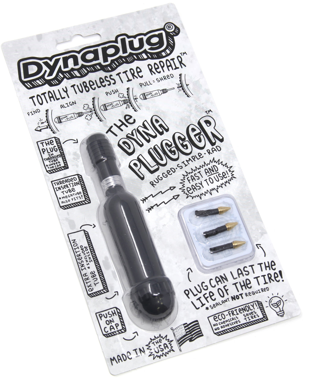 Dynaplugger Bicycle Tubeless Repair Tool Dynaplug