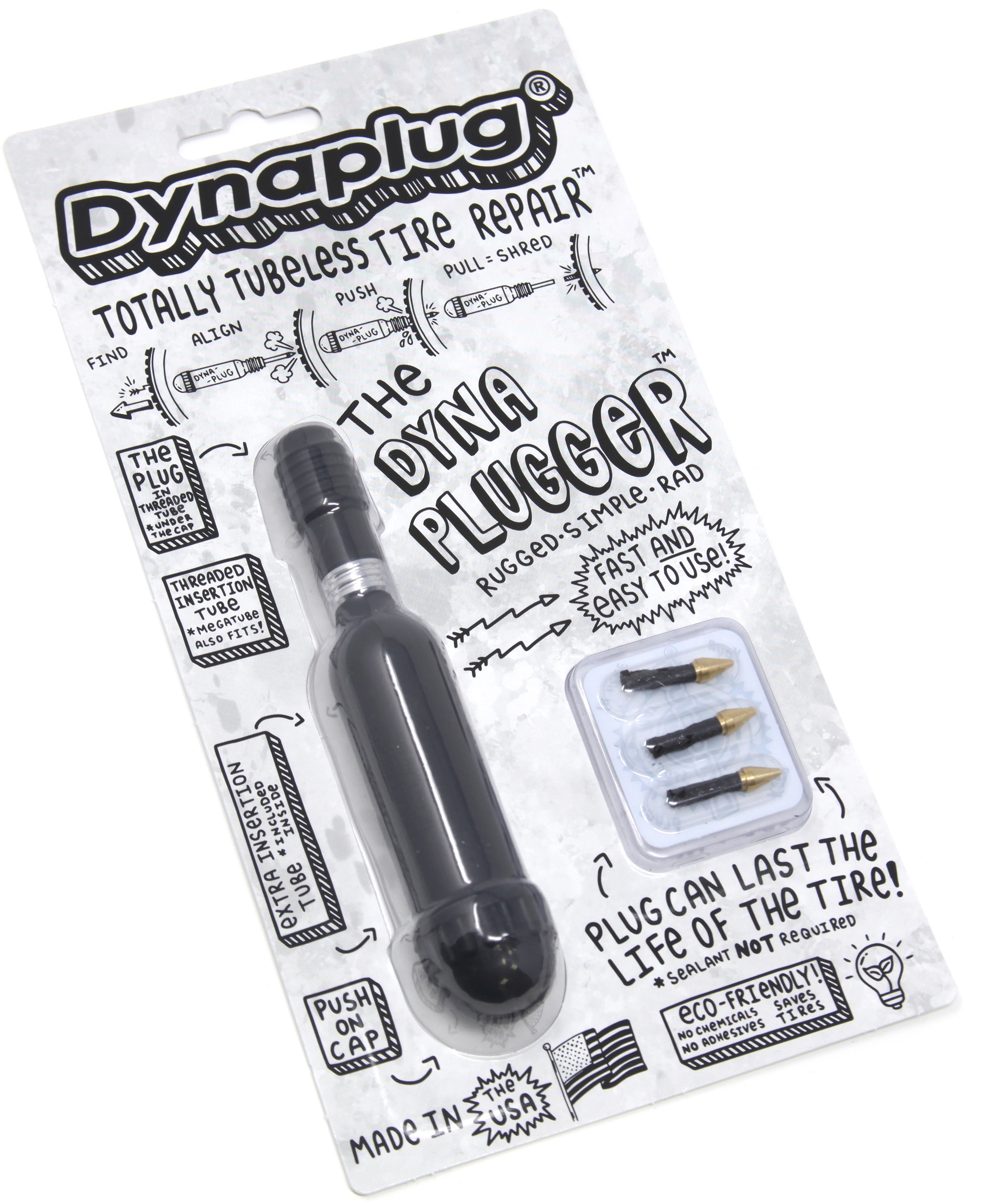 Dynaplugger Bicycle Tubeless Repair Tool Dynaplug