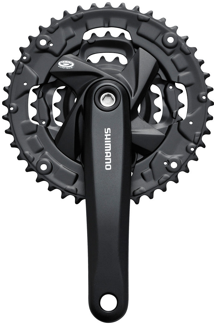 FC-M371 chainset with chainguard, square taper, 48 / 36 / 26T, 170 mm, black