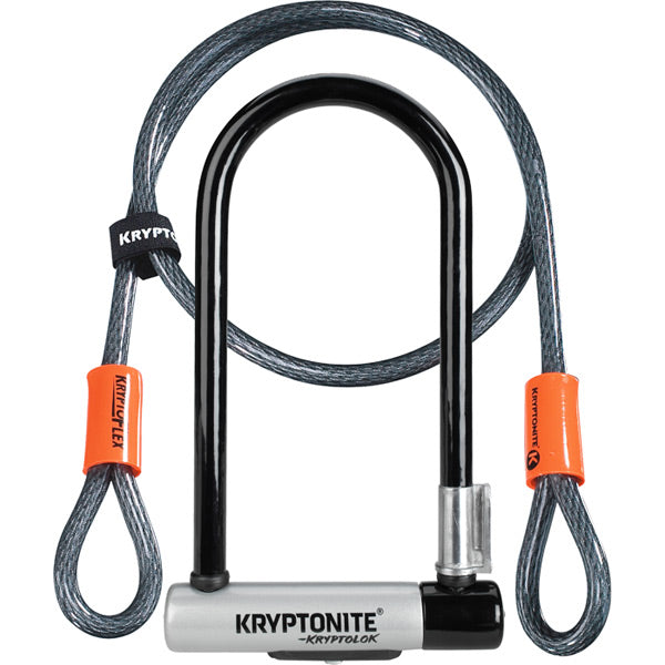 Kryptolok Standard U-lock With 4 Foot Kryptoflex Cable Sold Secure Gold Kryptonite