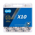 KMC X-10 - 10 Speed Silver/Black Chain - Boxed