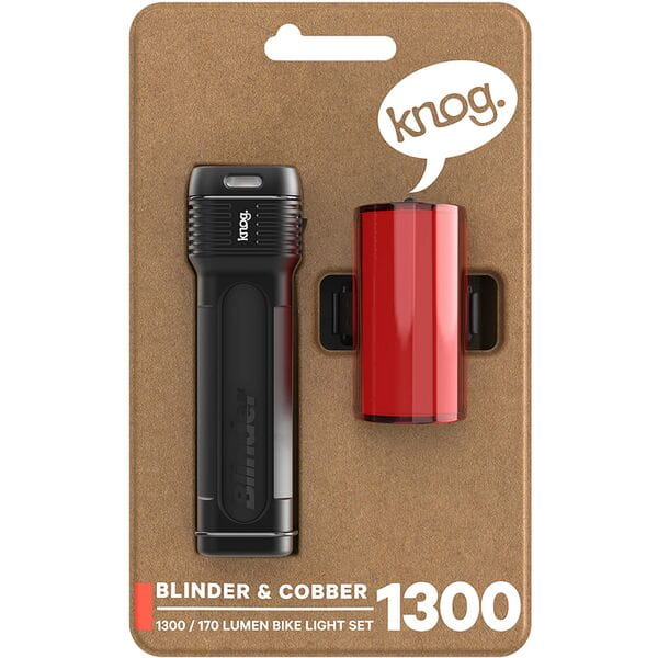 Blinder Pro 1300 Front Light + Cobber Mid Rear Light