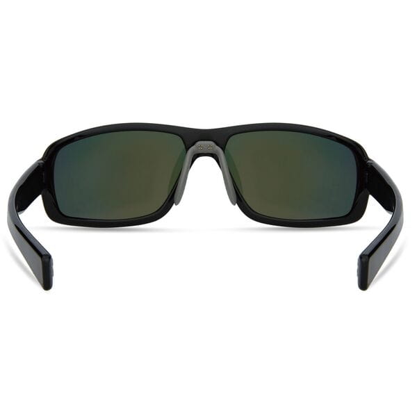 Target Gloss Black Sunglasses - Fire Mirror Lens