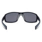 Target Matt Black Sunglasses - Silver Mirror Lens