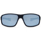 Target Matt Black Sunglasses - Silver Mirror Lens