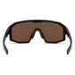 Enigma Matt Black Sunglasses - 3 Lens Pack - Bronze Mirror / Amber / Clear