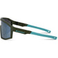 Enigma Matt Olive Sunglasses - 3 Lens Pack - Smoke Mirror / Amber / Clear