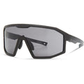 Enigma Matt Black Sunglasses - 3 Lens pack - Black Mirror / Amber / Clear