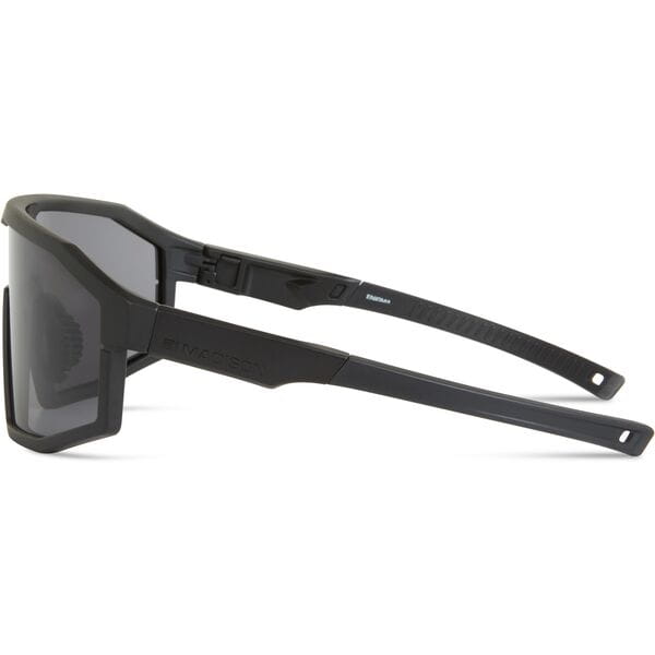 Enigma Matt Black Sunglasses - 3 Lens pack - Black Mirror / Amber / Clear