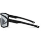 Enigma Matt Black Sunglasses - Clear Lens