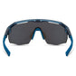 Cipher Sunglasses - 3 Lens pack - crystal gloss blue / blue mirror