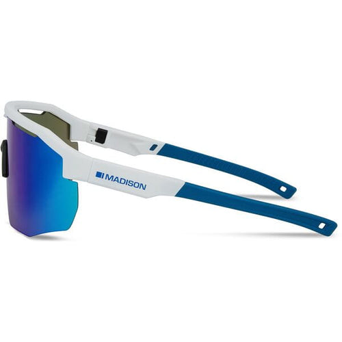 Cipher Sunglasses - gloss white / green mirror lens