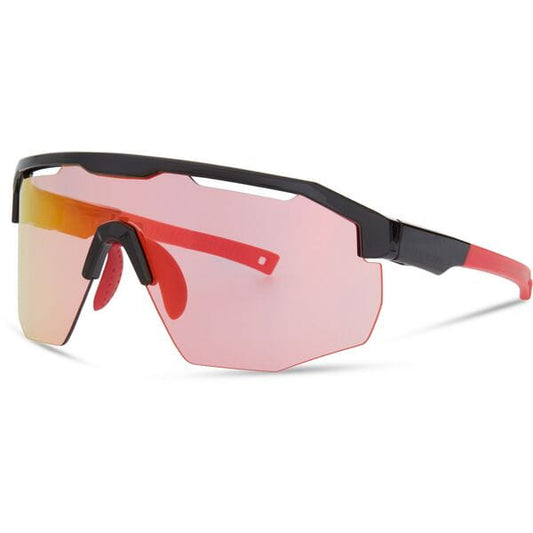 Cipher Sunglasses - gloss black / pink rose mirror lens