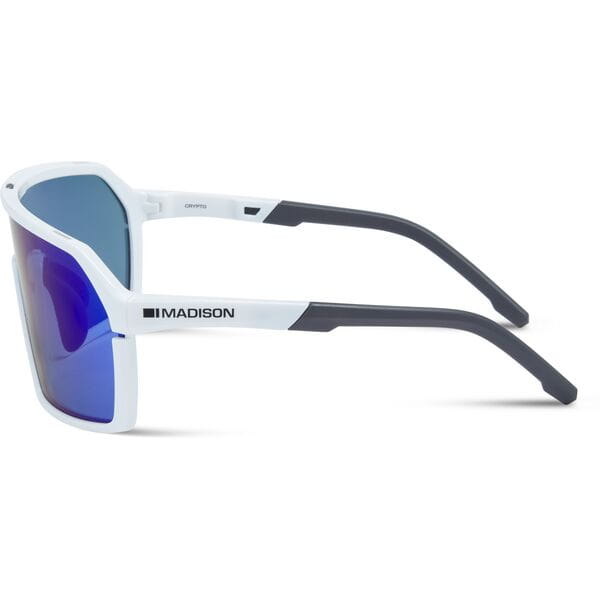 Crypto Sunglasses - 3 Lens pack - gloss white / blue mirror