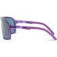 Crypto Crystal Gloss Purple Sunglasses - 3 Lens Pack Purple Mirror/Amber / Clear