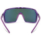 Crypto Crystal Gloss Purple Sunglasses - 3 Lens Pack Purple Mirror/Amber / Clear
