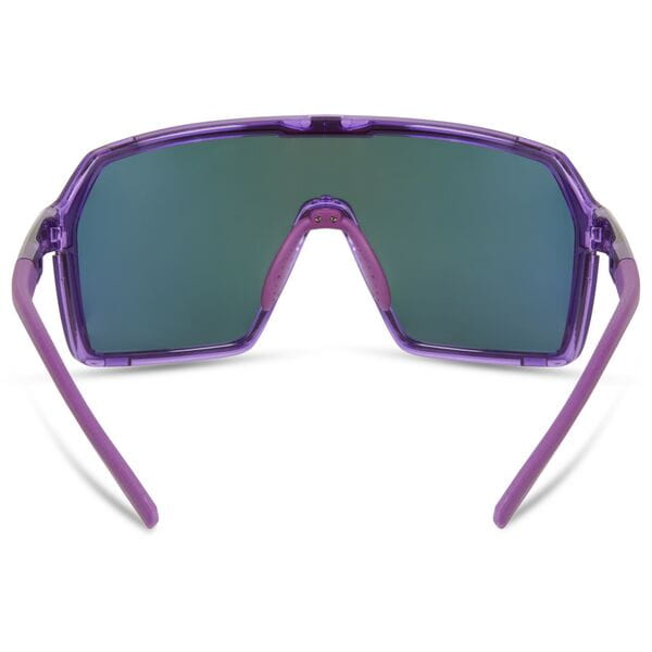 Crypto Crystal Gloss Purple Sunglasses - 3 Lens Pack Purple Mirror/Amber / Clear