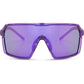 Crypto Crystal Gloss Purple Sunglasses - 3 Lens Pack Purple Mirror/Amber / Clear