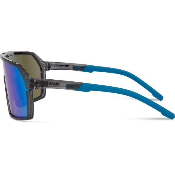 Crypto Sunglasses - crystal gloss smoke / green mirror lens