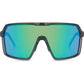 Crypto Sunglasses - crystal gloss smoke / green mirror lens