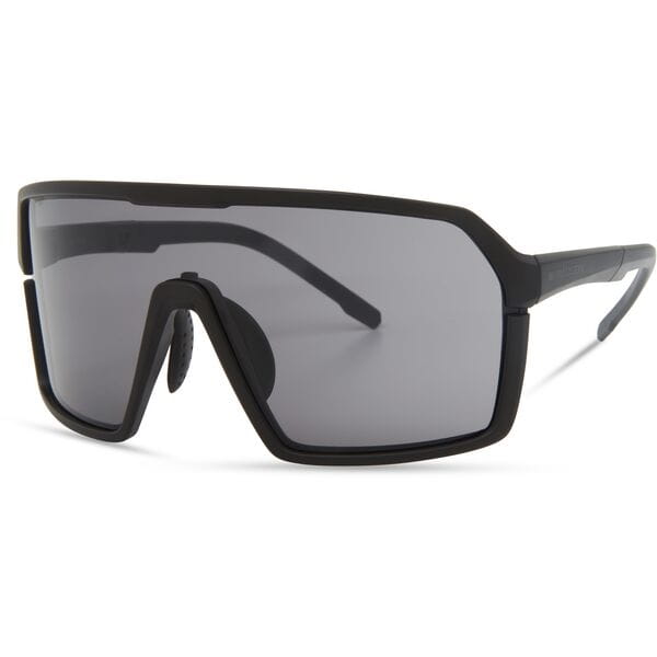 Crypto Matt Black Sunglasses - Black Mirror Lens