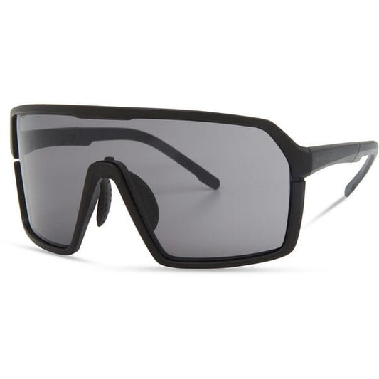 Crypto Matt Black Sunglasses - Black Mirror Lens