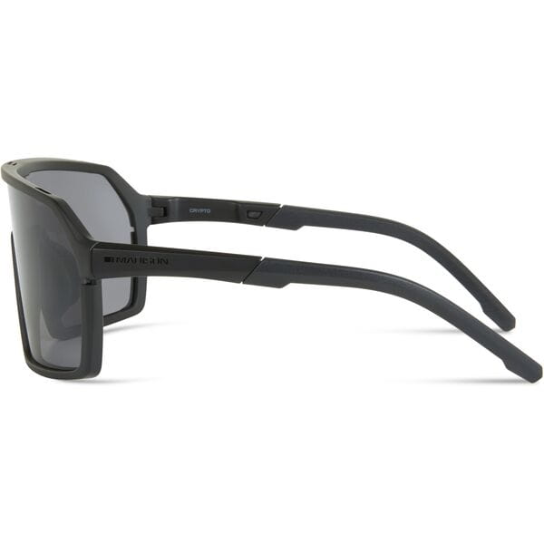 Crypto Matt Black Sunglasses - Black Mirror Lens