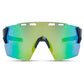 Stealth Sunglasses - matt dark grey / green mirror lens