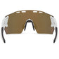 Stealth Sunglasses - 3 Lens pack - gloss white / fire mirror