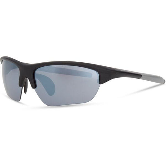 Mission Matt Black Sunglasses - Silver Mirror Lens
