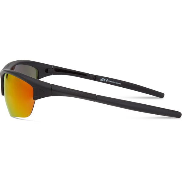 Mission Matt Black Sunglasses - Fire Mirror Lens