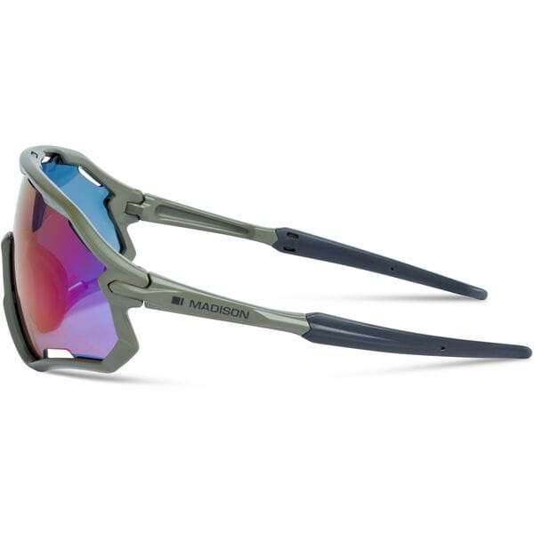 Code Breaker Sunglasses - midnight green / purple mirror lens