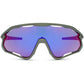 Code Breaker Sunglasses - midnight green / purple mirror lens