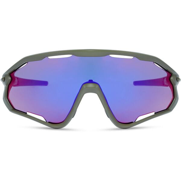Code Breaker Sunglasses - midnight green / purple mirror lens