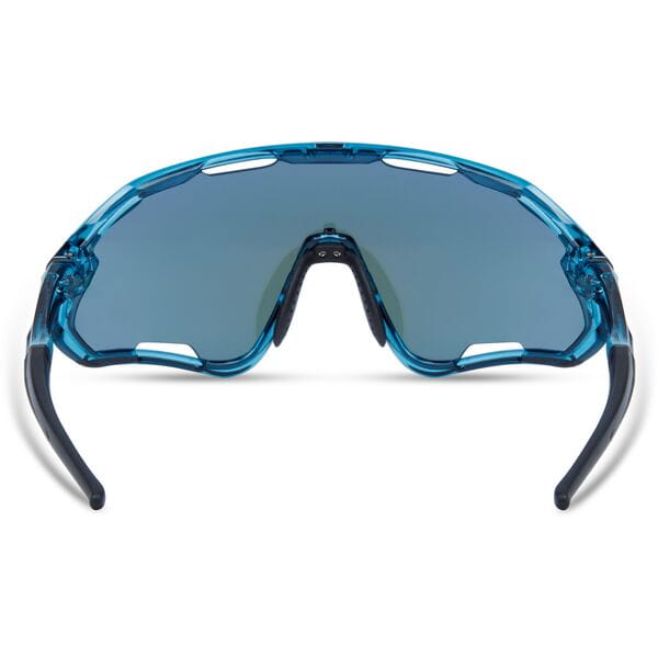 Code Breaker Sunglasses - 3 Lens pack - crystal gloss blue / blue mirror