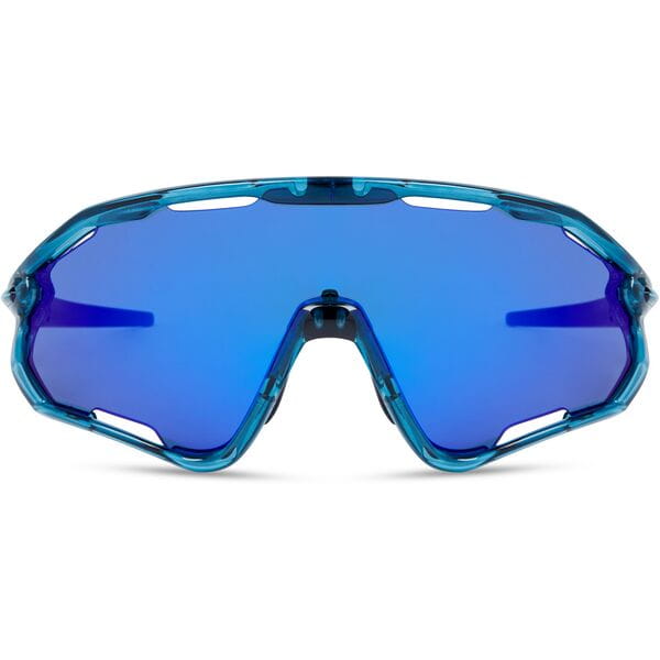 Code Breaker Sunglasses - 3 Lens pack - crystal gloss blue / blue mirror