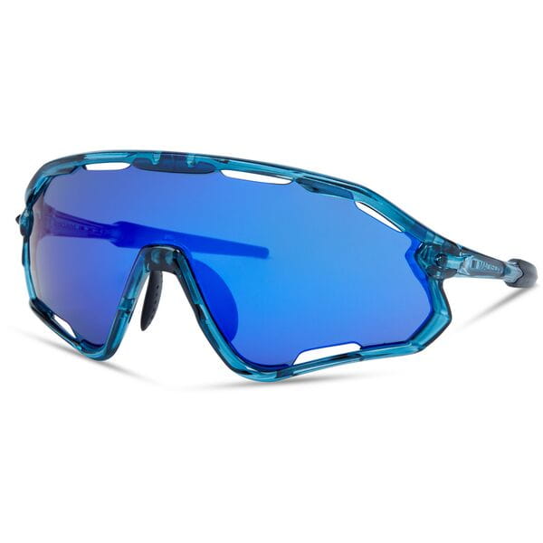 Code Breaker Sunglasses - 3 Lens pack - crystal gloss blue / blue mirror
