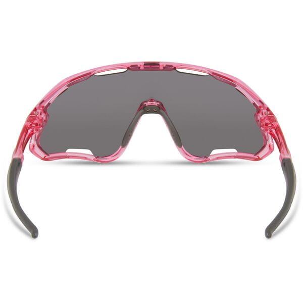 Code Breaker Crystal Gloss Pink Sunglasses-3 Lens Pack-Silver Mirror/Amber/Clear