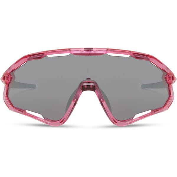Code Breaker Crystal Gloss Pink Sunglasses-3 Lens Pack-Silver Mirror/Amber/Clear