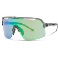 Crypto Air Crystal Smoke Sunglasses - Green Mirror Lens