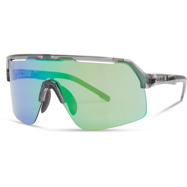 Crypto Air Crystal Smoke Sunglasses - Green Mirror Lens