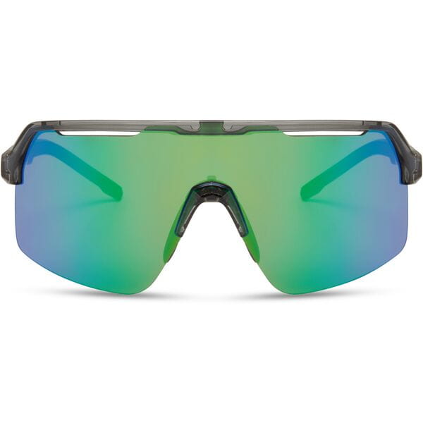 Crypto Air Crystal Smoke Sunglasses - Green Mirror Lens