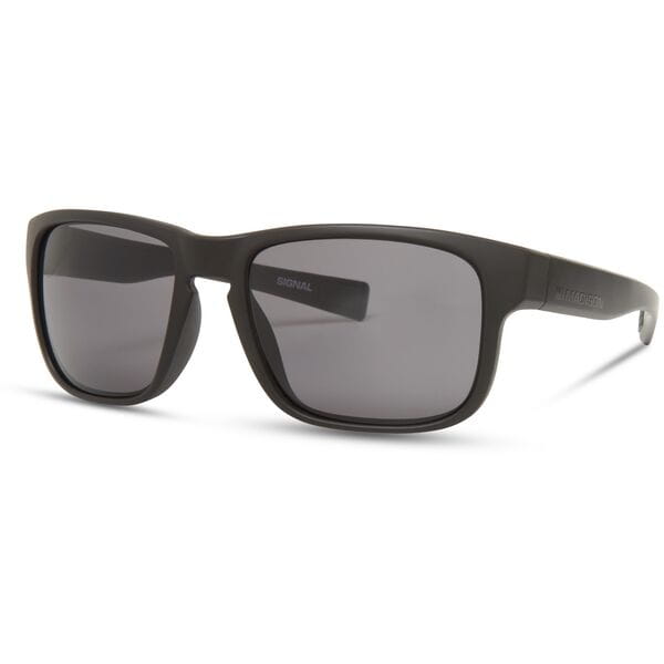 Signal Matt Black Sunglasses - Black Mirror Lens
