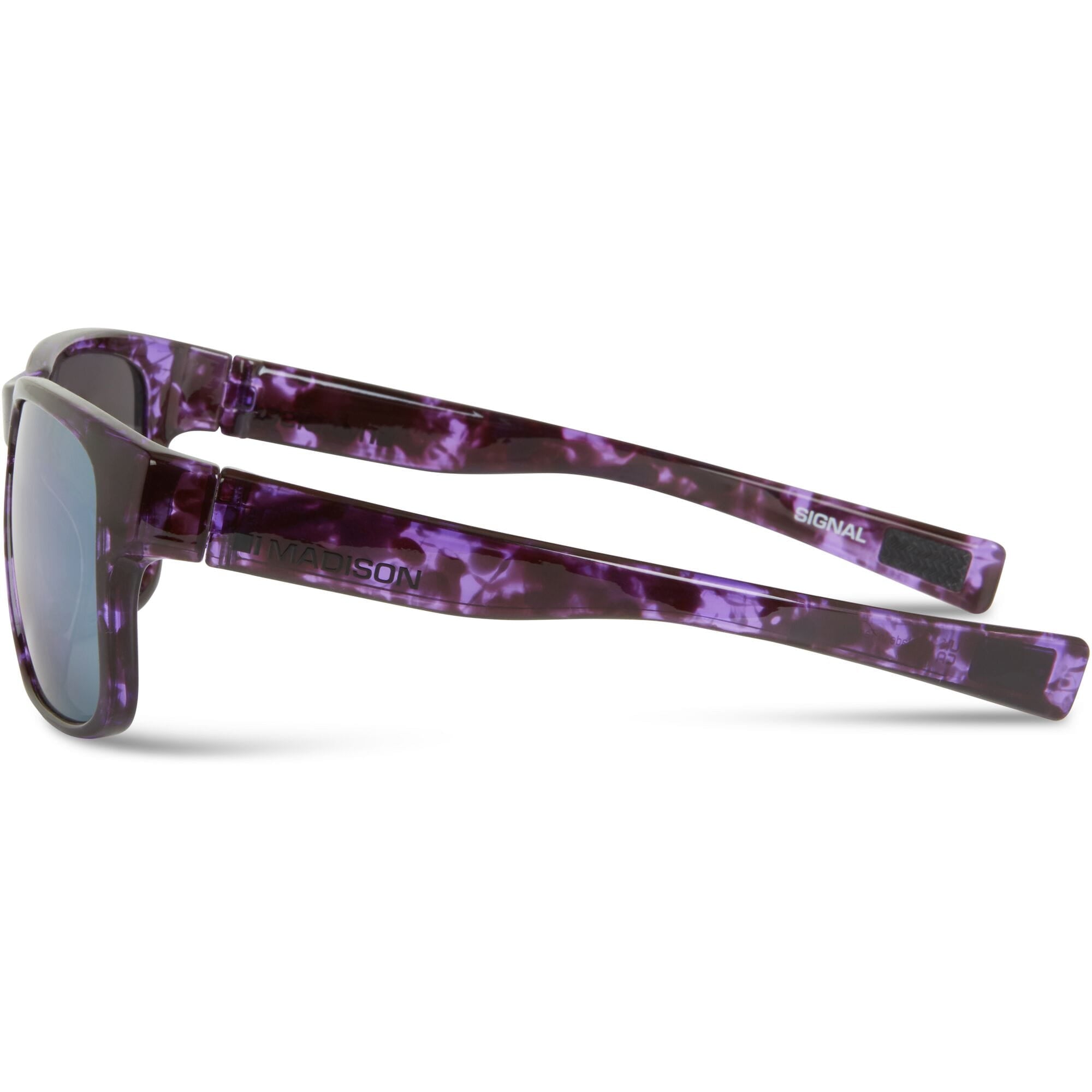 Signal Crystal Tortoise Shell Sunglasses - Purple Mirror Lens