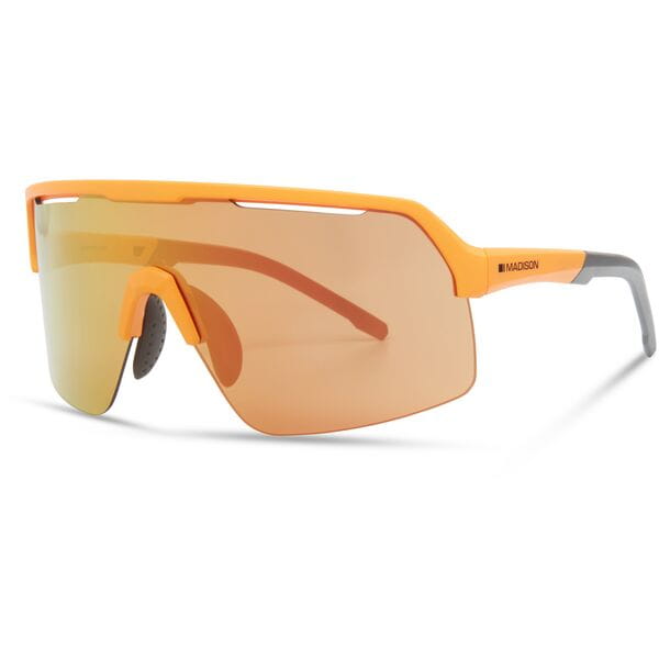 Crypto Air Mango Orange Sunglasses - 3 Lens Pack - Fire Mirror / Amber / Clear